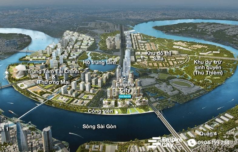 Empire City nằm ngay ven sông Sài Gòn