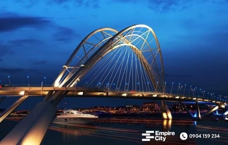 Cầu Thủ Thiêm 4 hứa hẹn trở thành một biểu tượng kiến trúc mới của TPHCM