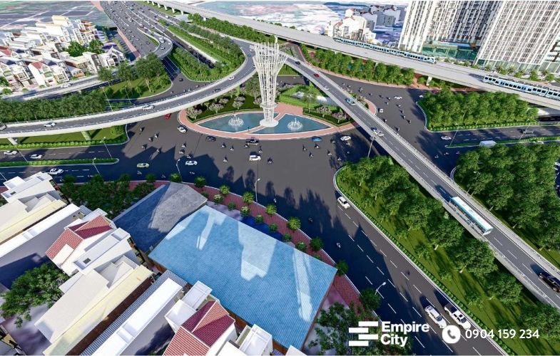 Toàn cảnh, cận cảnh bản thiết kế, phối cảnh nút giao thông tại An Phú, quận 2, công trình được chú ý nhiều nhất hiện nay
