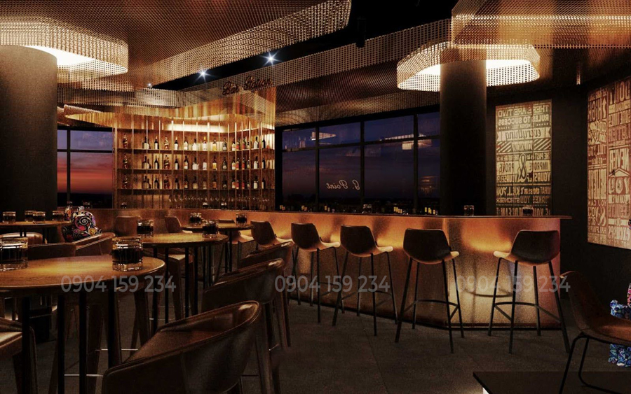 Phoi canh quay bar noi khu du an narra residences empire city