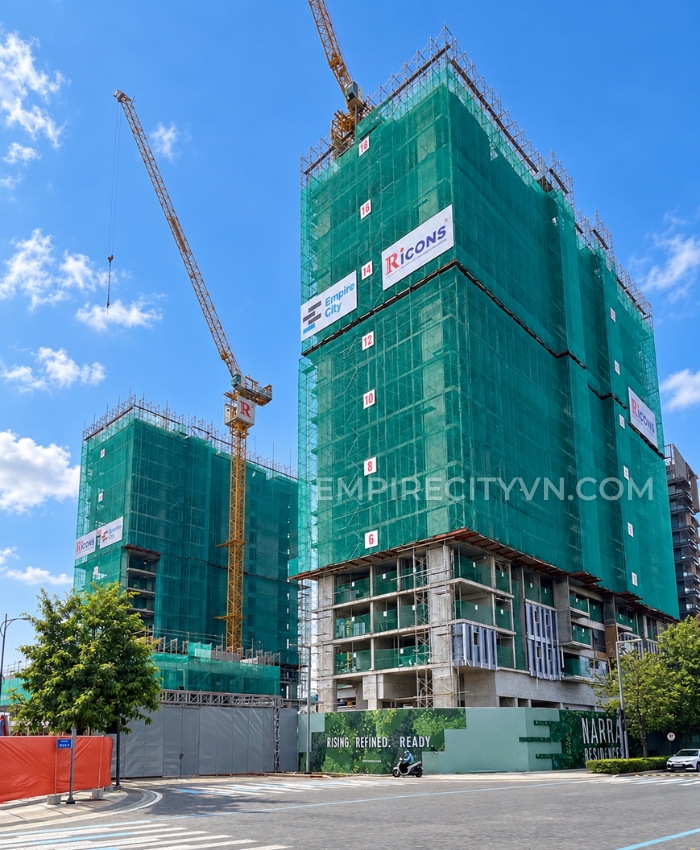 Tiến Độ Narra Residences Empire City